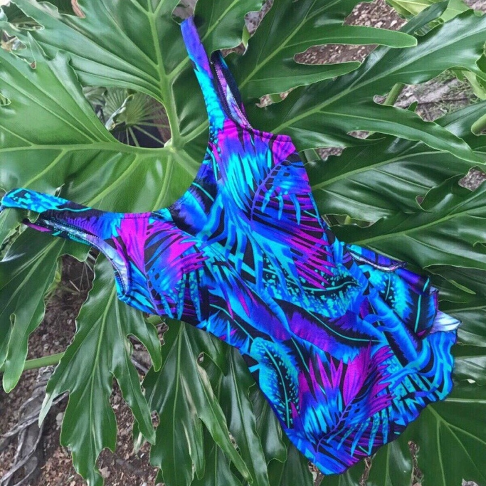 Maxine of Hollywood Ferns and Palms print 
On this amazing Vintage One Piece